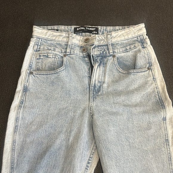 Social Tourist two tone Flared Women's Jeans size 26R - Picture 2 of 10